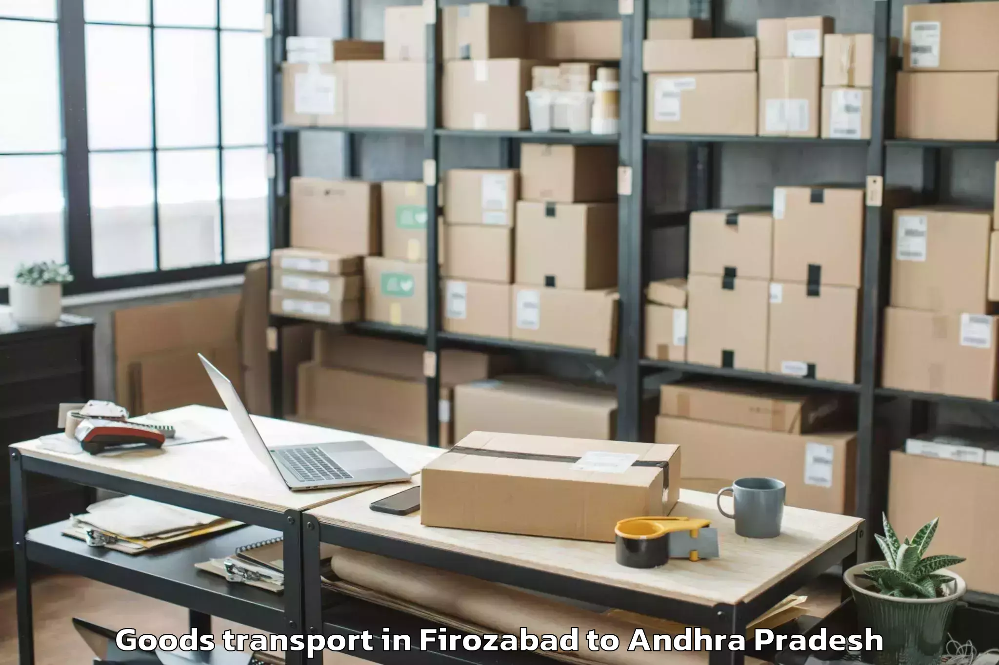 Easy Firozabad to Anandapuram Goods Transport Booking